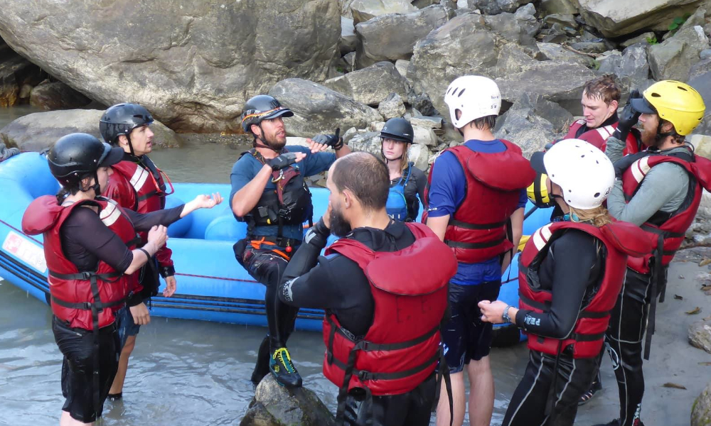 Students learn hydrology, river reading skills and swiftwater rescue