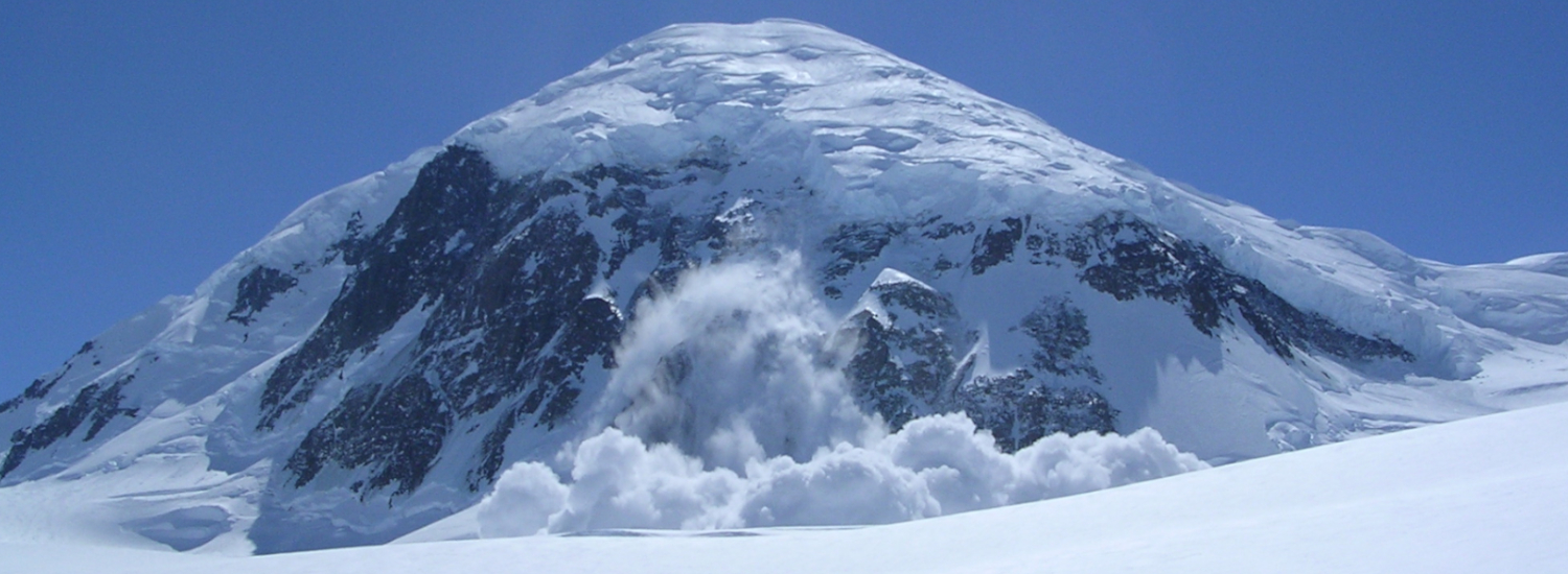 Serac ice avalanche off of Mt. Fairweather