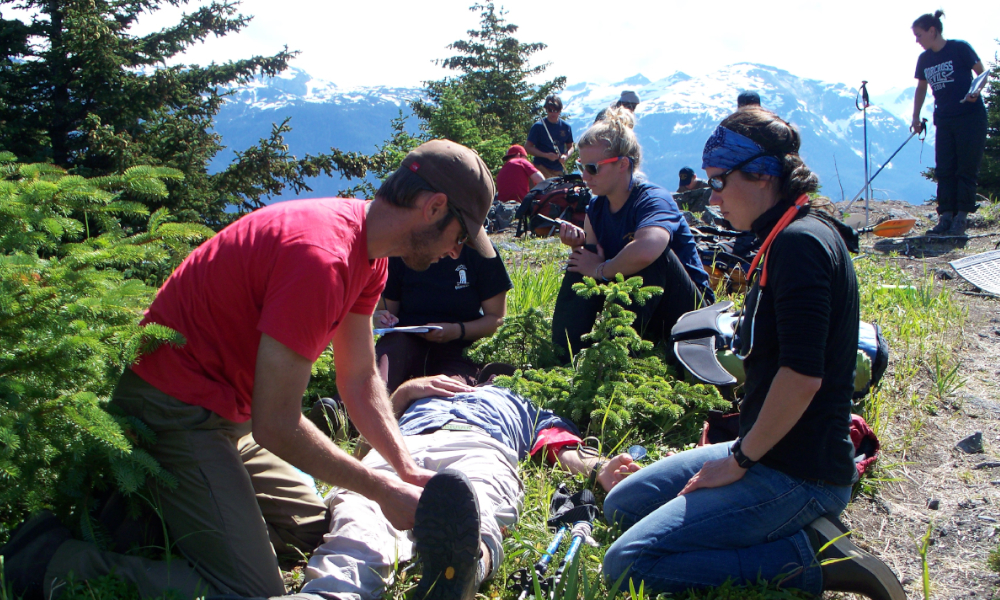 Our 10-day Wilderness First Responder Course on the overnight portion
