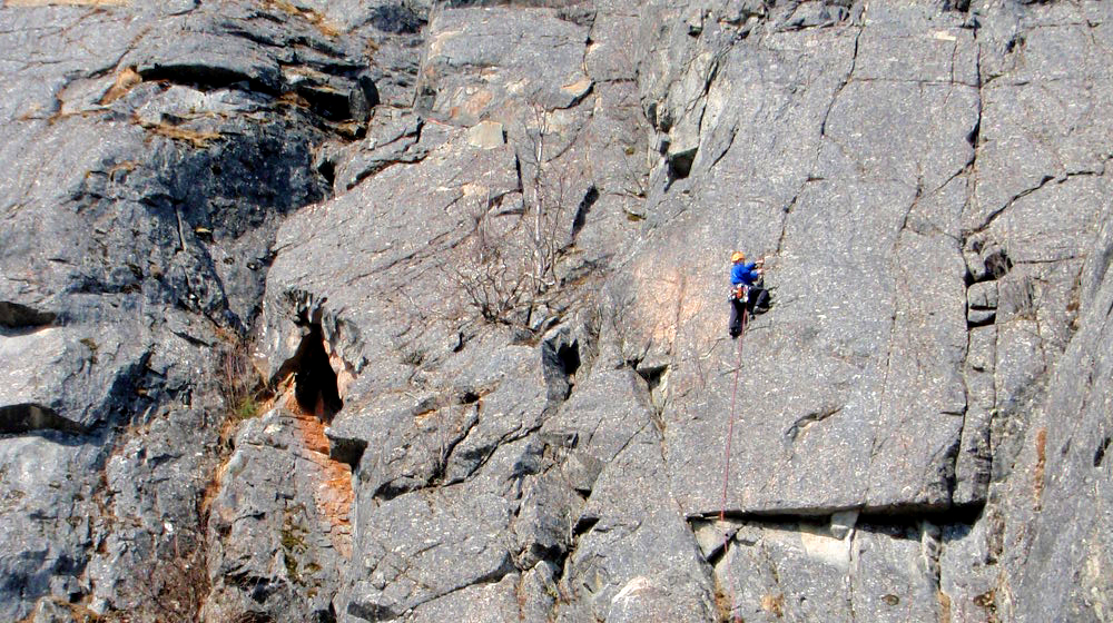 Multi-pitch alpine routes offer fun, adventurous climbing options 